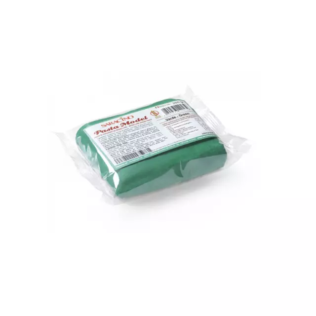 Pasta Model 250gr Gluten Free Verde Pasta di Zucchero da Modellaggio Saracino
