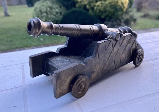 Maquette Ancienne De Canon De Marine En Bronze - XIXe Siècle - Pièce Rare