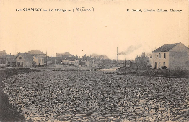 58-Clamecy-Flottage A Buches-N 6010-B/0215
