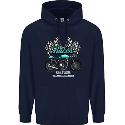 Felpa con cappuccio bambini biker a tutta velocità Cafe Racer 2