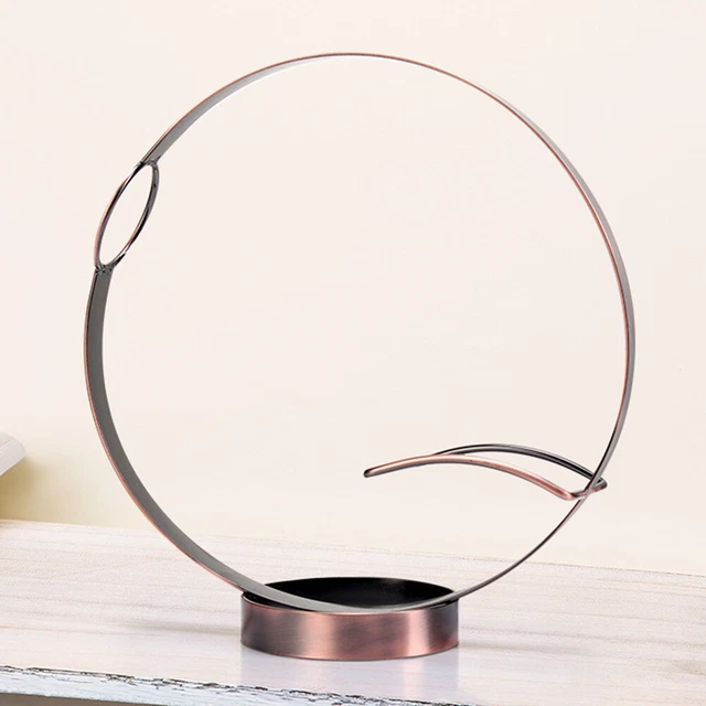 Round Holder For Single Bottle Retro Bar Living Room Tabletop Display Wine Rack