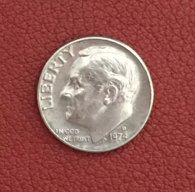1974 D  Roosevelt Dime - Actual coin - Free shipping.