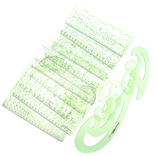 13Pcs Zeichnung Herrscher Innen Design Herrscher Kunst Malerei Vorlage