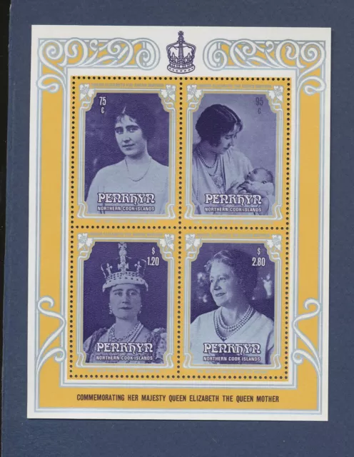 PENRHYN - Scott 322a - MNH S/S - Queen Mother - 1985