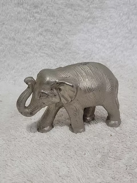 Metal Elephant Figure Made In Japan 3.5 × 2.25