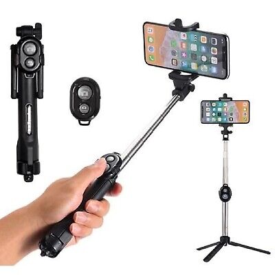 MONOPOD PER SELFIE BASTONE STICK ASTA AUTOSCATTO FILO NO BLUETOOTH 80 CM ORO 