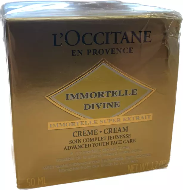 L’OCCITANE Immortelle Divine Cream Advanced Youth Face Care - 50ml NEW