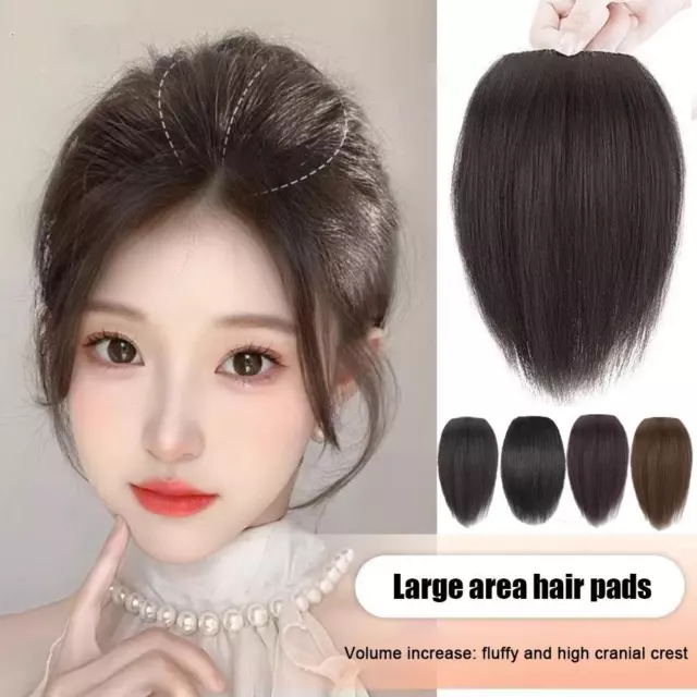Upgrade Thickened Fluffy Hair Piece, Womens 10-25 Cm Invisible Fluffy Hair  C9A2