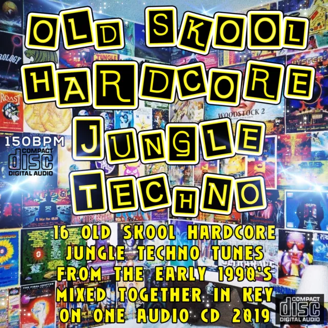 OLD SKOOL HARDCORE JUNGLE TECHNO 1990's dj MIXED CD NEW 2019 MUSIC MIX RAVE