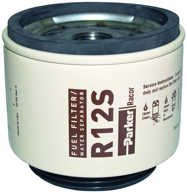 PARKER RACOR SPIN-ON Fuel Filter / Water Separator Element R12S £37.75 ...