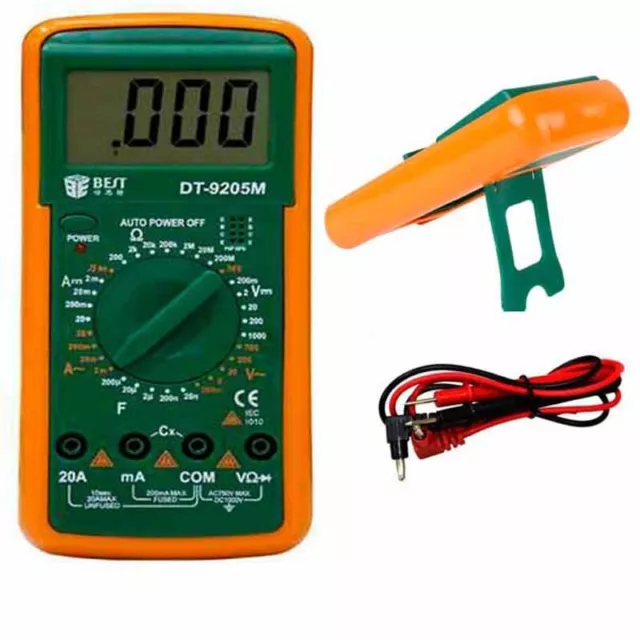 Professional DT9205M Multimeter with Superior Fuse and Anti Scald Protection