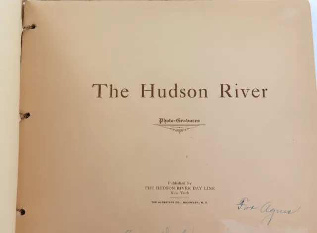 .SUPERB. EARLY 1900s THE HUDSON RIVER DAY LINE SCENIC LARGE SOUVENIR BOOKLET. 2