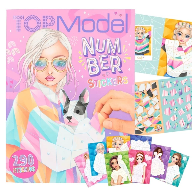 Depesche - Topmodel Number Sticker Fantasie Stickern Nach Zahlen Neu