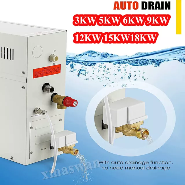 220V 380V 3KW 6KW 9KW 18KW Bathroom Sauna Machine Steamer Generator for Shower