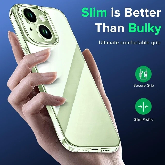 Case For Apple iPhone 15 14 Pro Max Plus 13 12 11 XR Clear Slim Silicone Cover 3