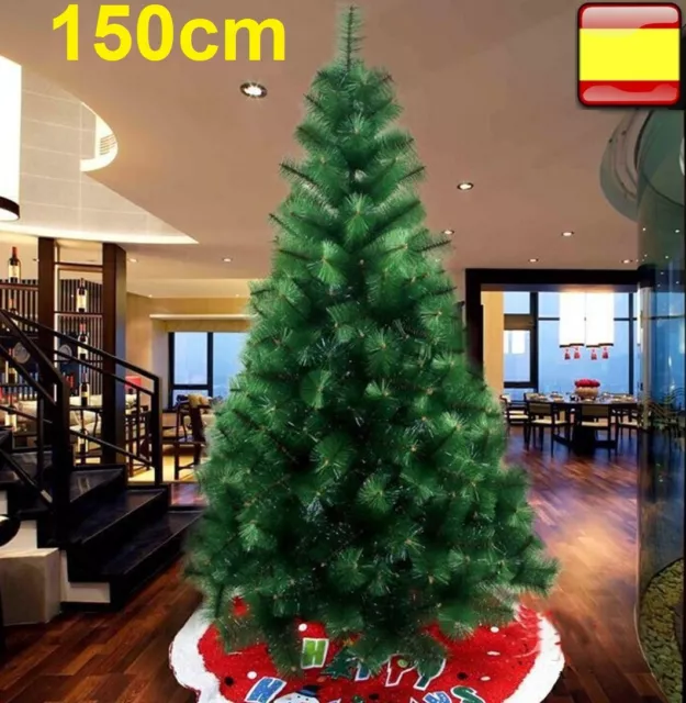 Árbol de navidad pino verde clásico 1.50 M / 150cm Arbol navideño artificial