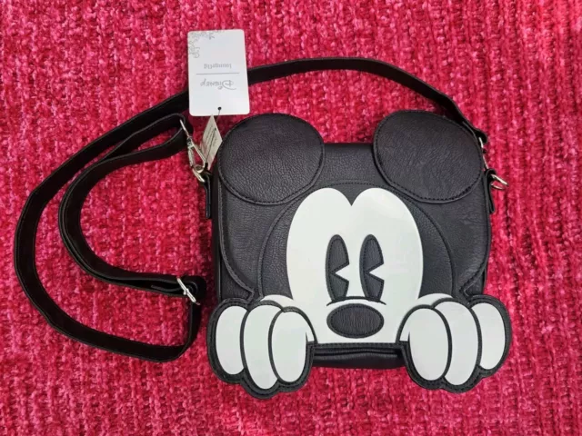 Loungefly disney mickey mouse patch trunk crossbody sale