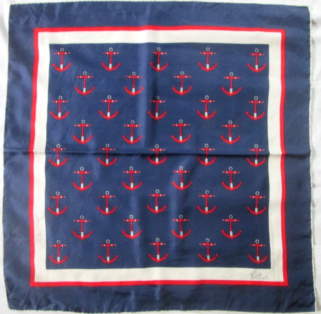 - BELLOTTI  Foulard   soie  TBEG  vintage Scarf  76x77 cm