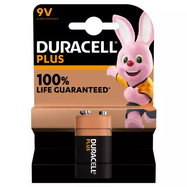 Batteria Duracell 9V pila alcalina cod. 0066