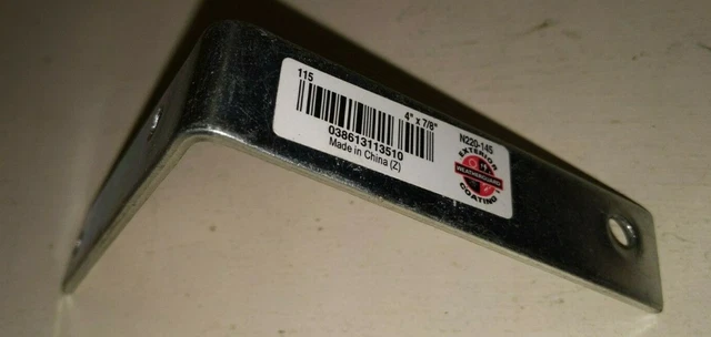 National Hardware 4" x 7/8" Zinc Plated Corner Brace N220-145
