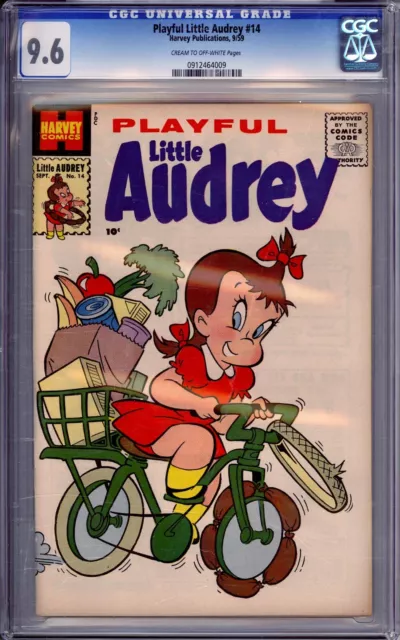 Cgc Harvey Comics Playful Little Audrey # 14 Nm+ 9.6 File Copy 1959