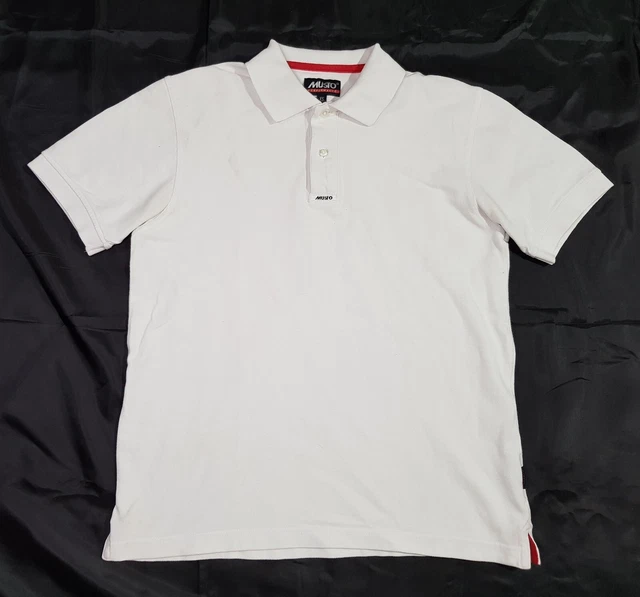 Polo Casual Musto Performance Taglia Xs / Extra Small Da Uomo Bianco Cotone