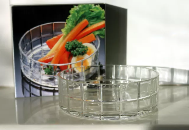 Studio Nova Mikasa Crystal Hostess Bowl 16cm Vegetables Salad Nuts Chips Japan