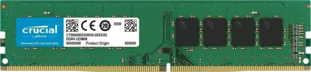 Crucial 4GB (1x4GB) Single Channel (UDIMM/DDR4 2400/17.0/1.2v) - CT4G4DFS824A