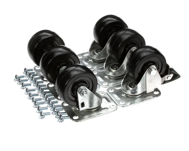 Glastender Caster, 3-3/4" H, Set Of Six C-6X4 - Free Shipping + Geniune OEM