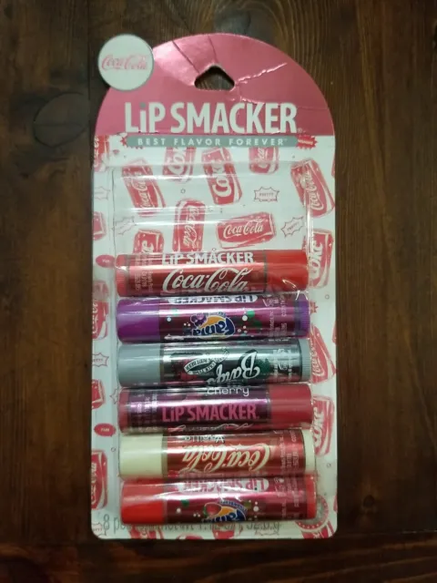 Lip Smacker Lip Balm Coca Cola Flavor Party Pack 6 Pc New