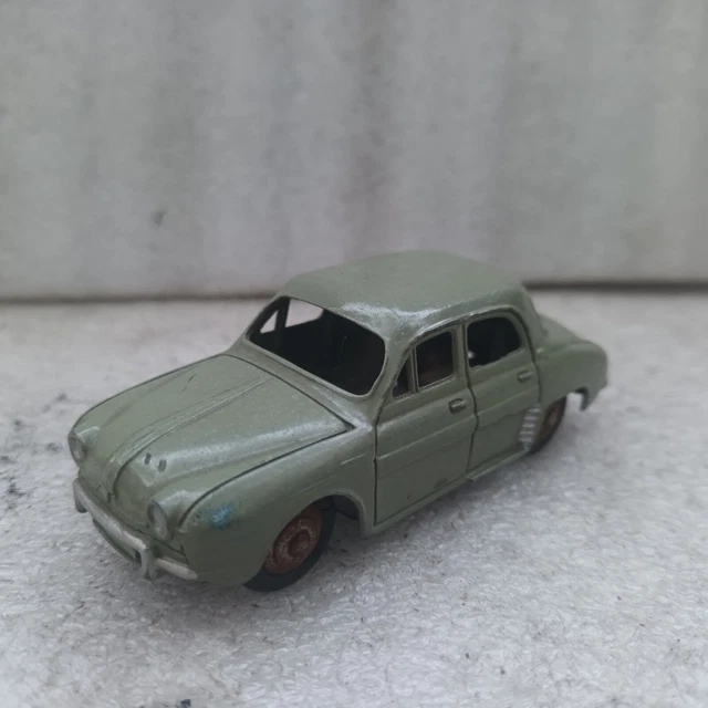 Dinky Toys Renault Dauphine Ivoire 1:43 - Ancienne Miniature Zamak Avec Boîte D'Origine