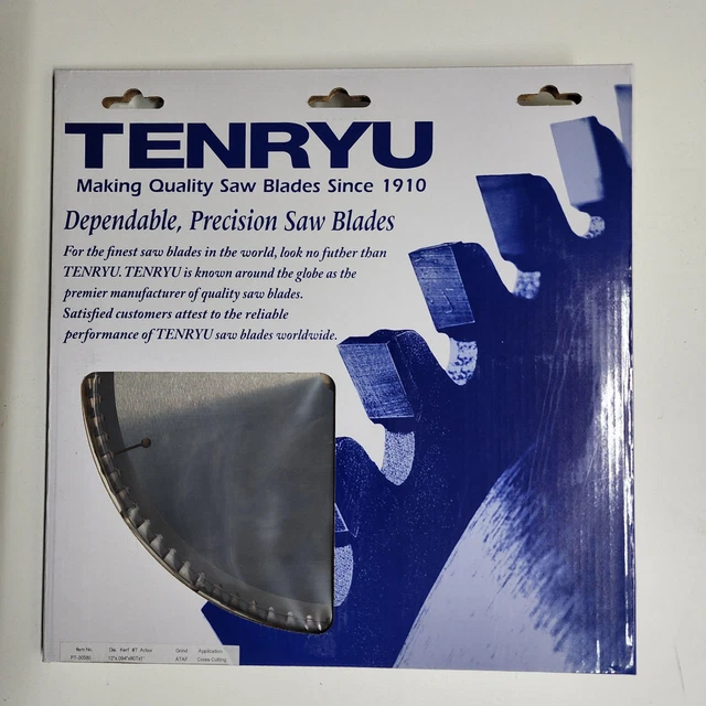 Tenryu PT-30580 12" x 80T ATB, AF, 0.094" Kerf Chop Saw / Miter Blade (NEW)