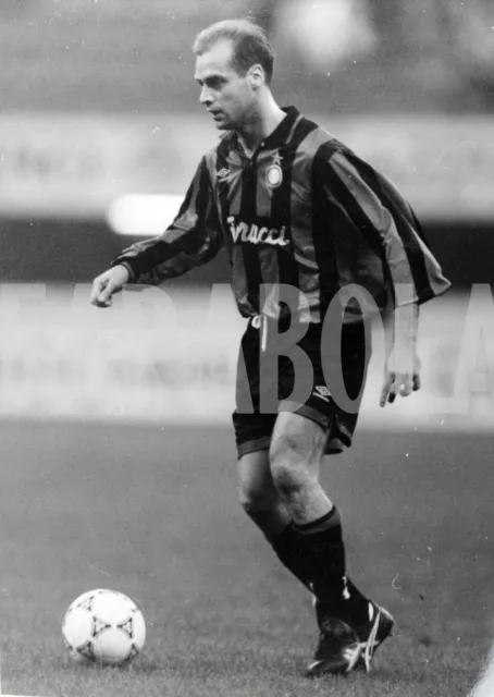 Photo de presse vintage Football, Inter, Francesco De L'Année. , Années Ninety,