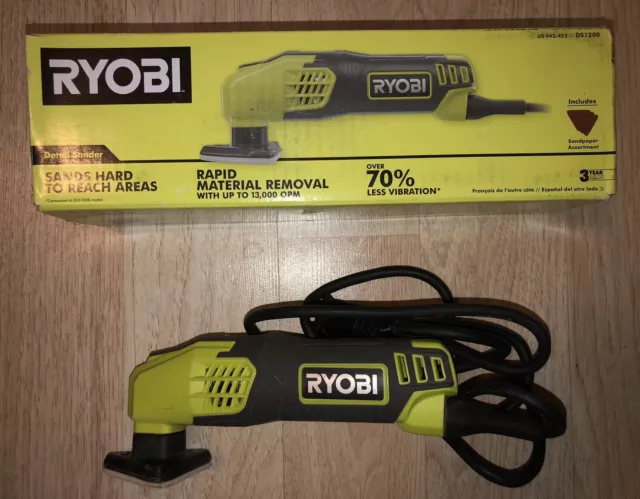 Ryobi DS1200 120V 0.4A 2-7/8" Detail Sander