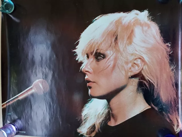 Vintage DEBBIE HARRY BLONDIE poster : photo Rob Taussig : Phoenix Mags late '70s