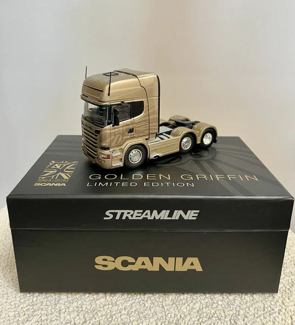 **RARE** TEKNO SCANIA R730 V8 Golden Griffin Model Truck 50th ...
