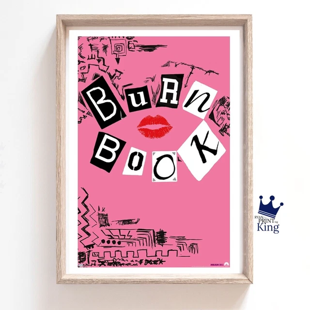 MEAN GIRLS MOVIE Burn Book A5 Pink 200 Page Notebook Diary Organiser £6.99  - PicClick UK