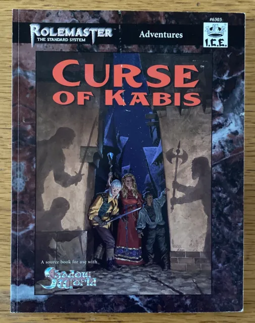 Rolemaster Adventure Curse Of Kabis ICE #6303 Iron Crown Softback Edition RARE