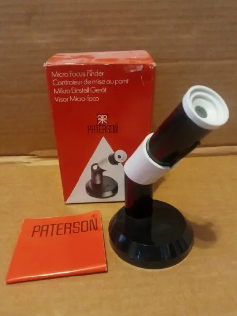 Paterson Micro Focus Finder Darkroom Focusing Scope Film Magnifier