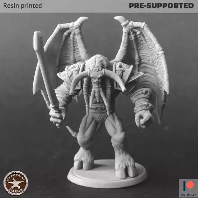 Doom Lord Kazzak Miniature Tabletop Dungeons and Dragons Wargaming Minis