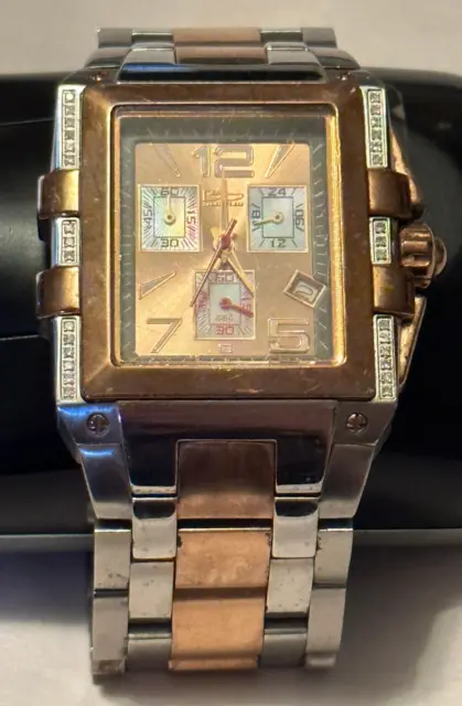 Daniel Steiger Chronograph Mens Silver/Gold Gents Wristwatch Model DS 8088M 093