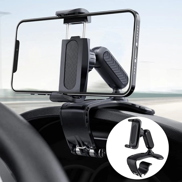 Generisch Supporto Universale Per Cellulare Auto: Rotazione 360°, Per Cruscotto E Vetro