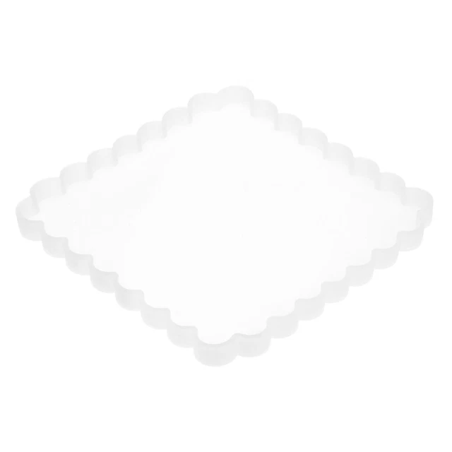 Molde grande de bandeja de silicona 7,5""x7,5"" molde de resina montaña rusa cuadrado irregular