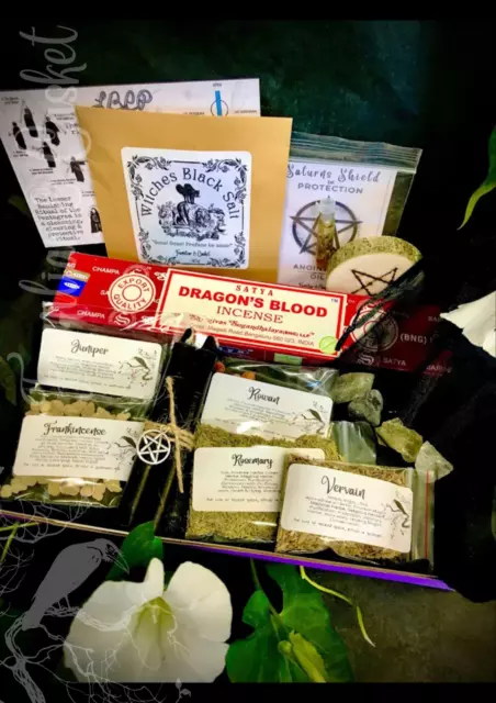 Protection Spell Kit Starter Box Witchcraft Wicca Pagan Altar Ritual Witches Set 3