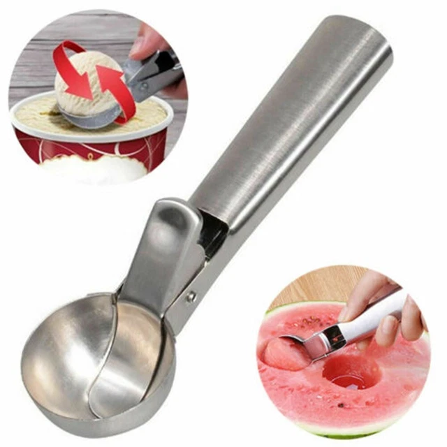 Cuchara de helado para casa antiadherente postre herramienta para hacer frutas acero inoxidable