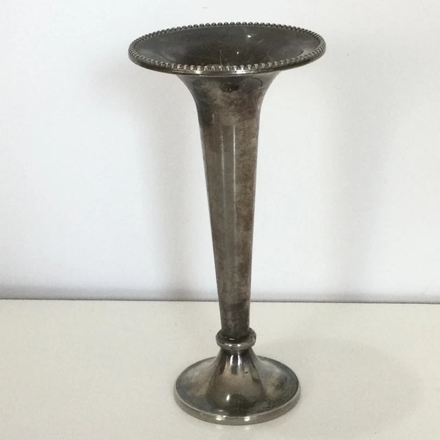 Portacandele vintage placcato argento anni '40