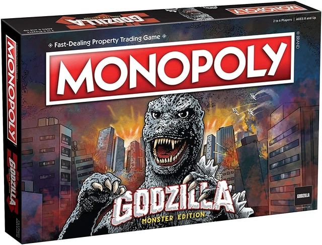 Godzilla MONOPOLY®  8+   2-6 Players   60+ minutes
