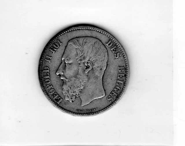 5 FRANCS LEOPOLD Ii Roi Des Belges 1873 EUR 27,00 PicClick FR