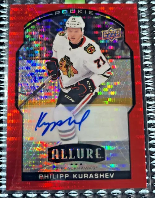 2020-21 Upper Deck Allure Red Rainbow /299 Philipp Kurashev #88 Rookie Auto RC