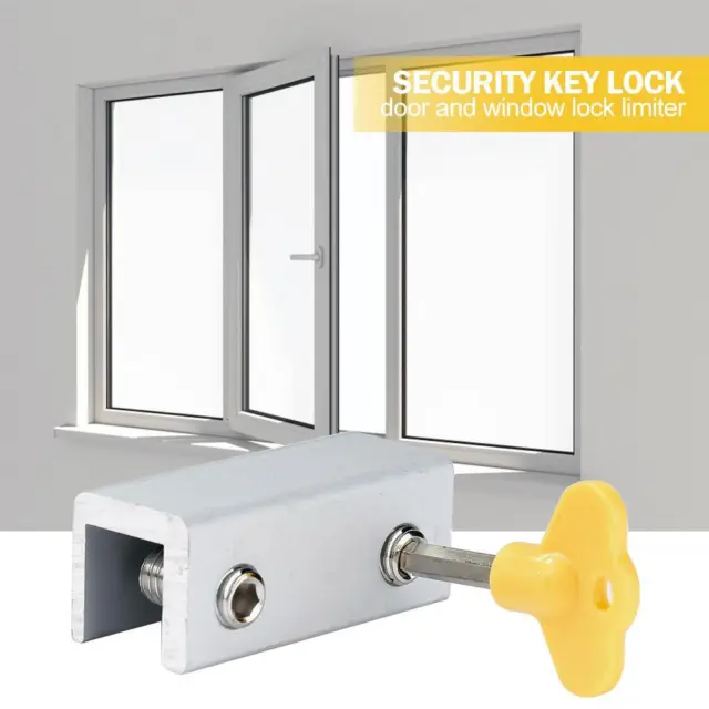 T0# Door Window Lock Restrictor Children Security Window Cable Limit Lock (B)